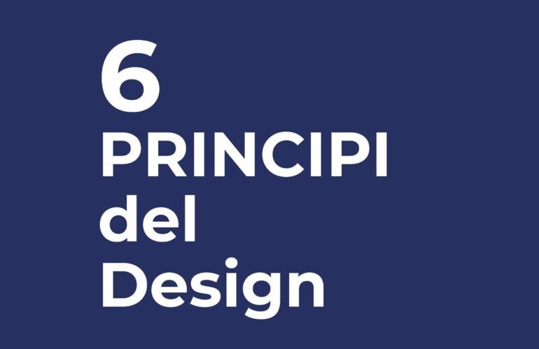 Quali sono i principi del design?